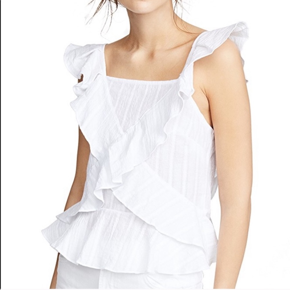 Moon River White Cross Tank Size M